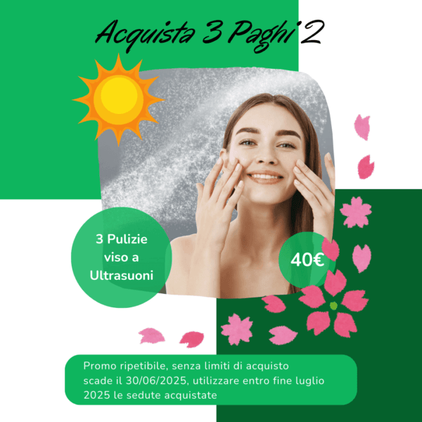 Pack 3×2 Pulizia Viso Ultrasuoni